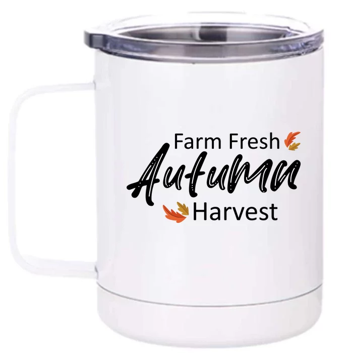 Farm Fresh Autumn Harvest Front & Back 12oz Stainless Steel Tumbler Cup