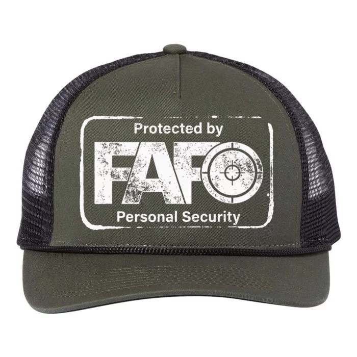 F Fafo Around And Find Out Gun Advocate Lover Retro Rope Trucker Hat Cap