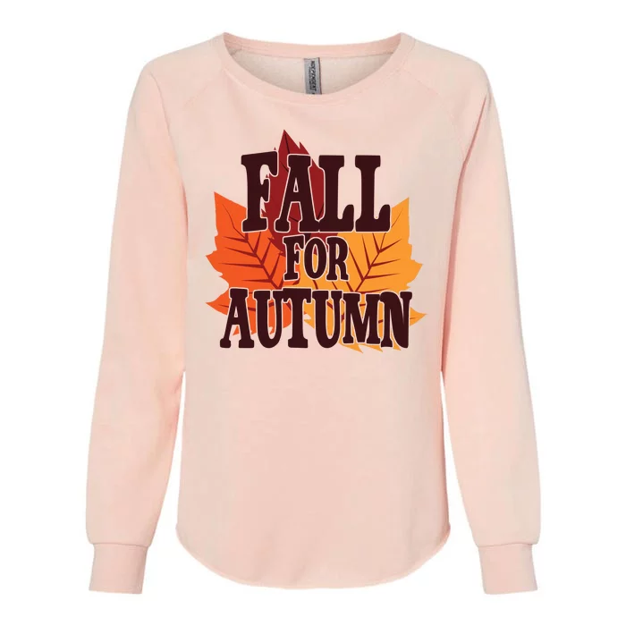 Fall For Autumn Nature Leaves Womens California Wash Sweatshirt