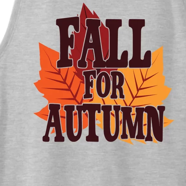 Fall For Autumn Nature Leaves Ladies Tri-Blend Wicking Tank