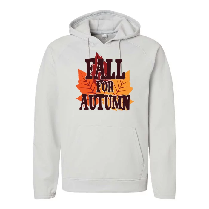 Fall For Autumn Nature Leaves Performance Fleece Hoodie