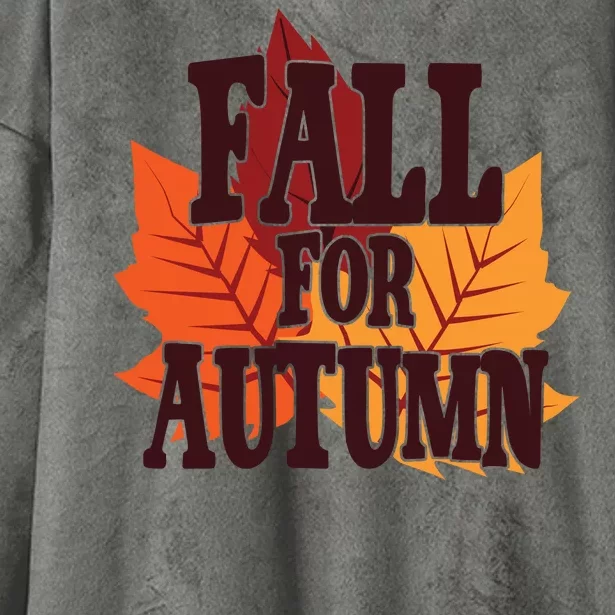 Fall For Autumn Nature Leaves Hooded Wearable Blanket