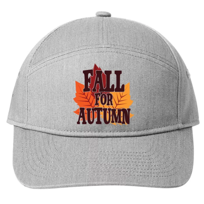 Fall For Autumn Nature Leaves 7-Panel Snapback Hat