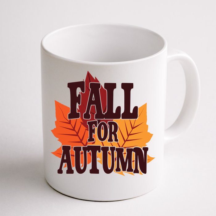 Fall For Autumn Nature Leaves Front & Back Coffee Mug