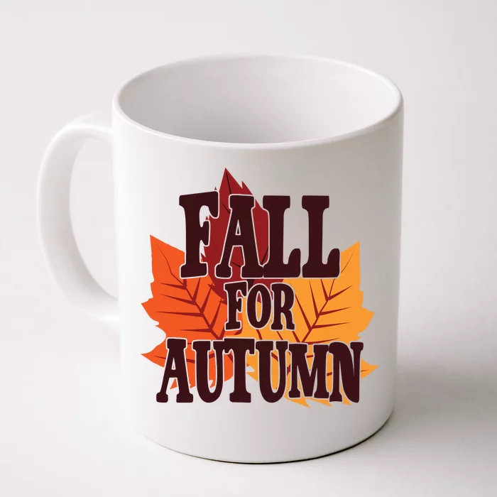 Fall For Autumn Nature Leaves Front & Back Coffee Mug