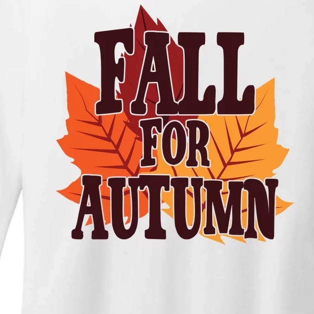 Fall For Autumn Nature Leaves Womens CVC Long Sleeve Shirt