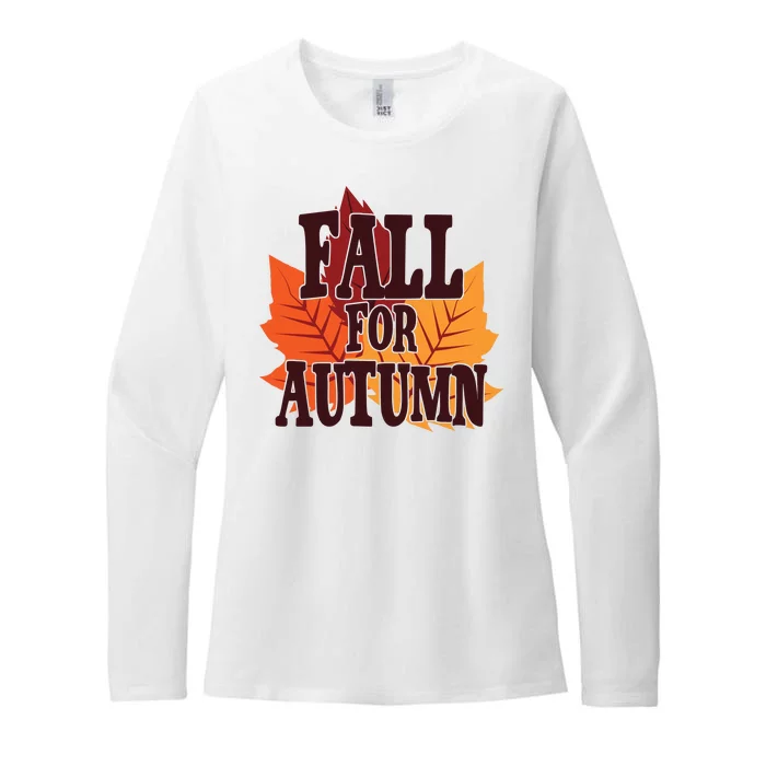 Fall For Autumn Nature Leaves Womens CVC Long Sleeve Shirt