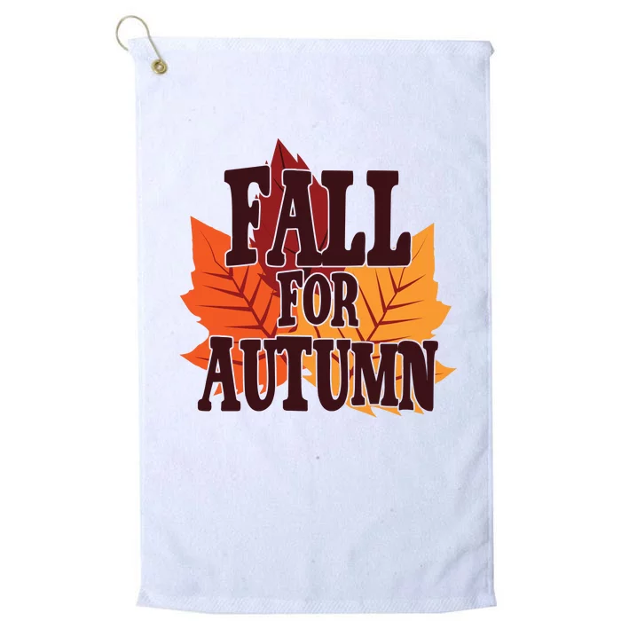 Fall For Autumn Nature Leaves Platinum Collection Golf Towel