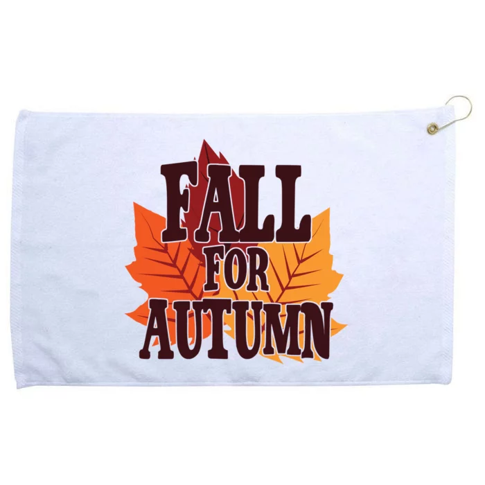 Fall For Autumn Nature Leaves Grommeted Golf Towel