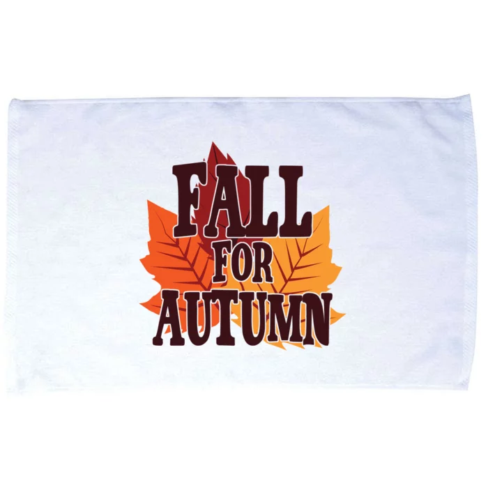 Fall For Autumn Nature Leaves Microfiber Hand Towel