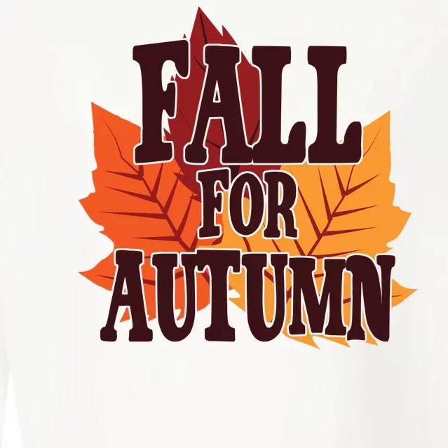 Fall For Autumn Nature Leaves Cropped Pullover Crew