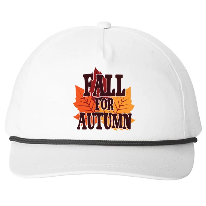 Fall For Autumn Nature Leaves Snapback Five-Panel Rope Hat