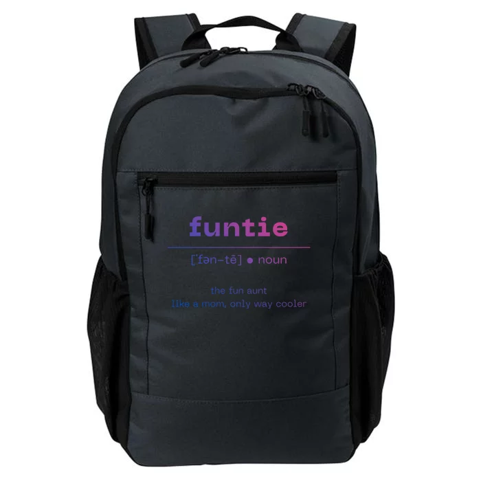 Funtie Fun Auntie Cool Aunt Funny Gift Best Auntie Funny Gift Daily Commute Backpack