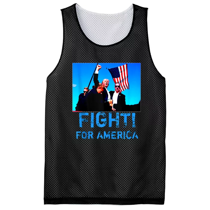 Fight For America Fight For Trump Gift Mesh Reversible Basketball Jersey Tank