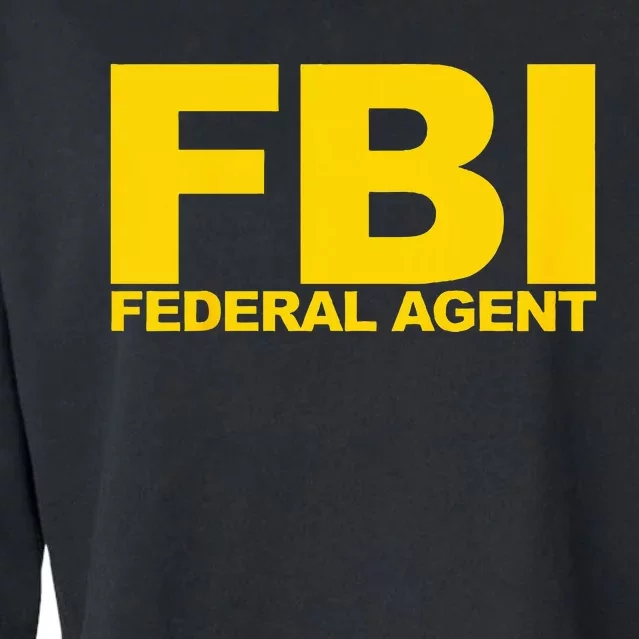 FBI Federal Agent Cropped Pullover Crew