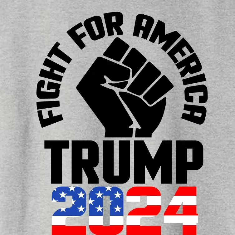 Fight For America Trump 2024 Women's Crop Top Tee