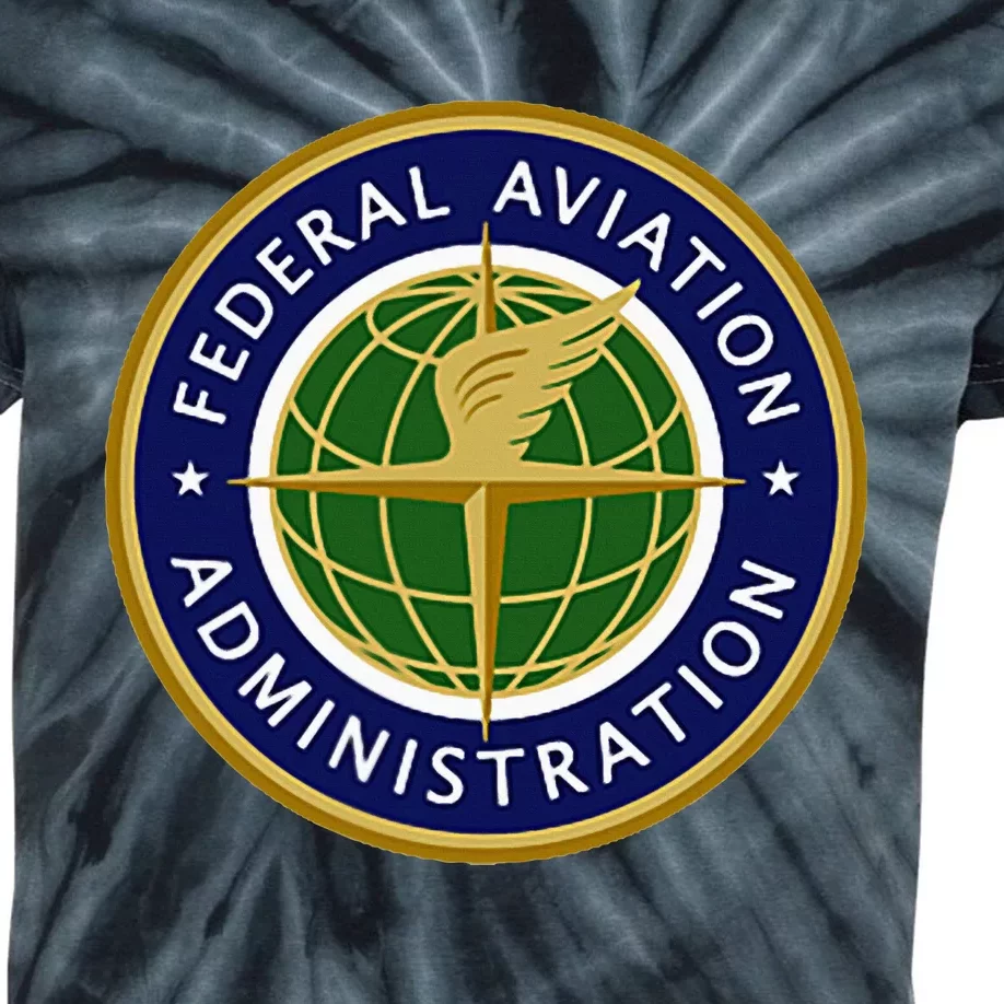 Faa Federal Aviation Administration Kids Tie-Dye T-Shirt