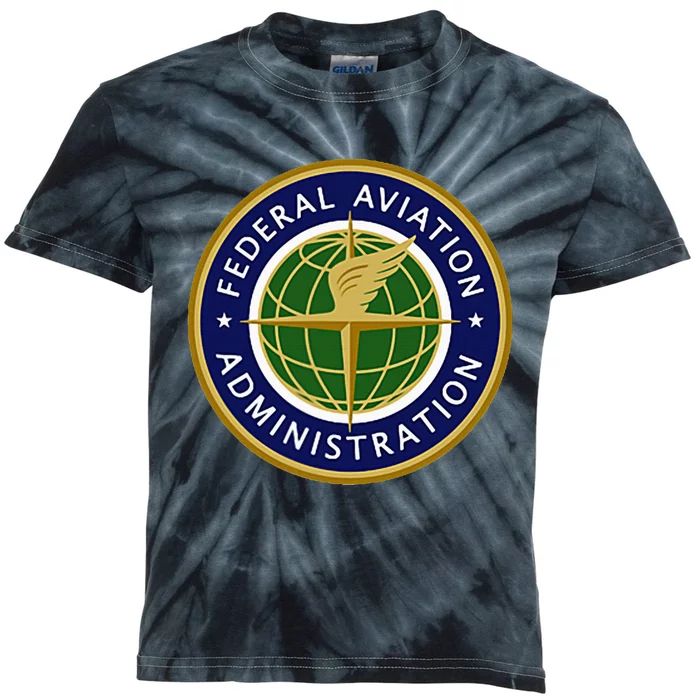 Faa Federal Aviation Administration Kids Tie-Dye T-Shirt