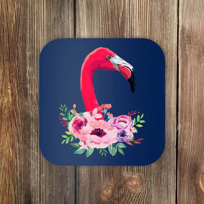 Flamingo Floral Art Coaster