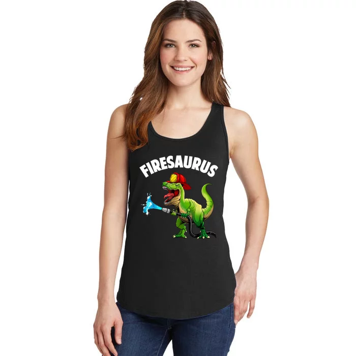 Future Firefighter Art For Fire Department Fireman Ladies Essential Tank