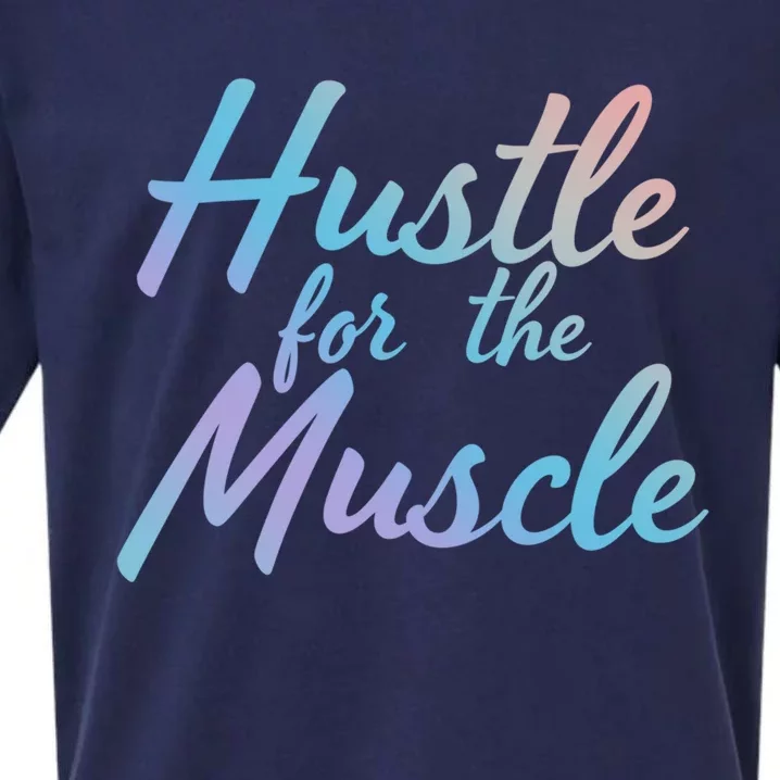 Funny Fitness And Gym Hustle For That Muscle Weight Lifting Gift Sueded Cloud Jersey T-Shirt