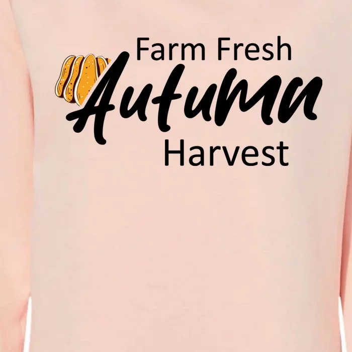 Farm Fresh Autumn Harvest Graphic Womens California Wash Sweatshirt