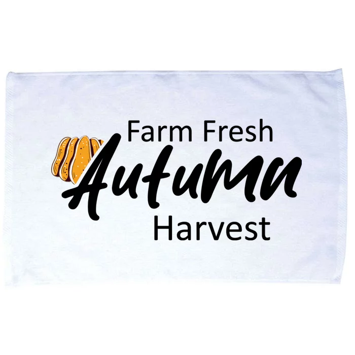 Farm Fresh Autumn Harvest Graphic Microfiber Hand Towel