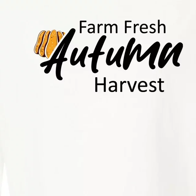 Farm Fresh Autumn Harvest Graphic Cropped Pullover Crew