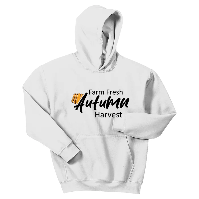 Farm Fresh Autumn Harvest Graphic Kids Hoodie