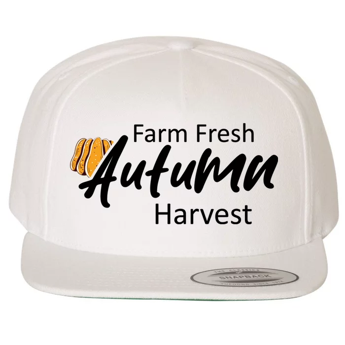 Farm Fresh Autumn Harvest Graphic Wool Snapback Cap