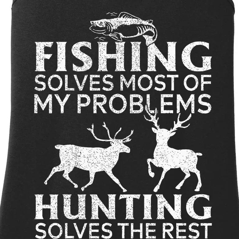 Funny Fishing And Hunting Gift Christmas Humor Hunter Cool Ladies Essential Tank