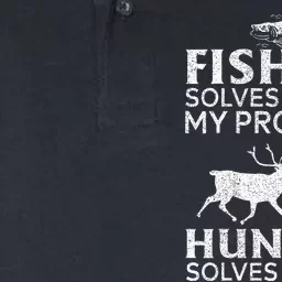 Funny Fishing And Hunting Gift Christmas Humor Hunter Cool Softstyle Adult Sport Polo