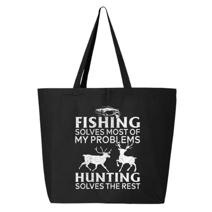 Funny Fishing And Hunting Gift Christmas Humor Hunter Cool 25L Jumbo Tote