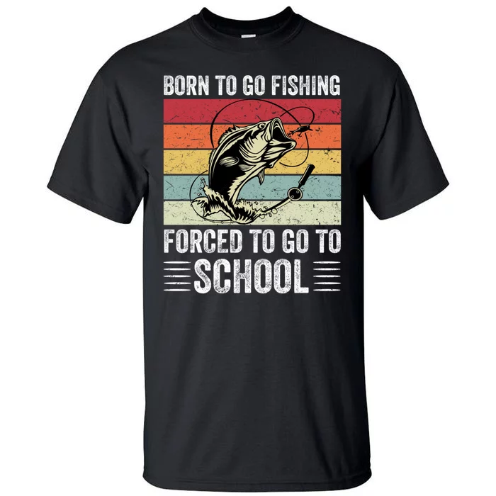 Funny Fishing Art For Men Women Fishing Fish Fisherman Tall T-Shirt