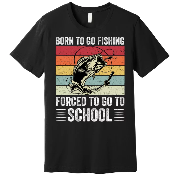 Funny Fishing Art For Men Women Fishing Fish Fisherman Premium T-Shirt