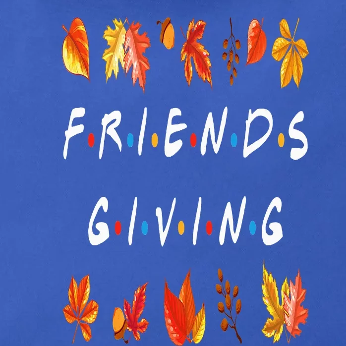 Friendsgiving Fall Autumn Friends & Family Thanksgiving Zip Tote Bag