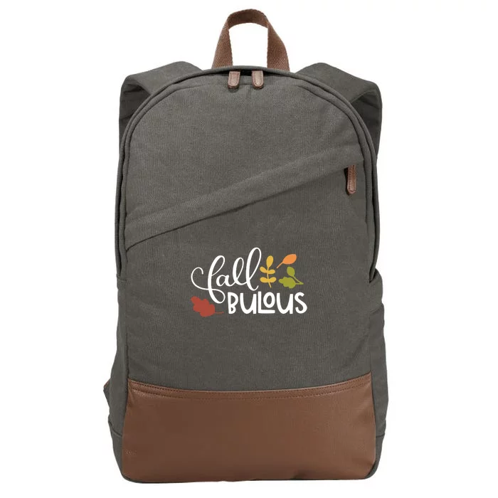 Fall Fabulous Autumn Cotton Canvas Backpack