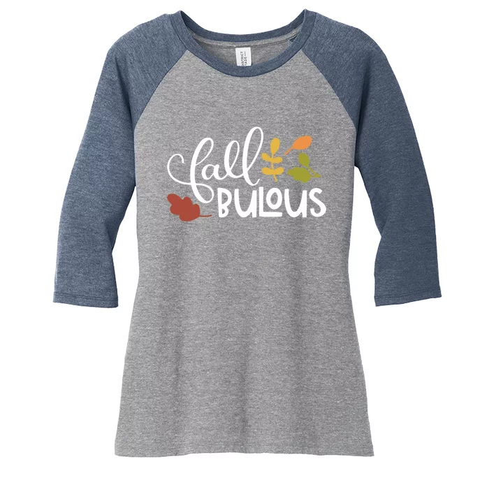 Fall Fabulous Autumn Women's Tri-Blend 3/4-Sleeve Raglan Shirt