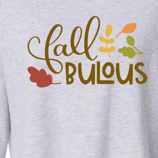 Fall Fabulous Autumn Cropped Pullover Crew