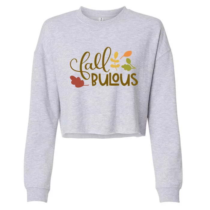 Fall Fabulous Autumn Cropped Pullover Crew