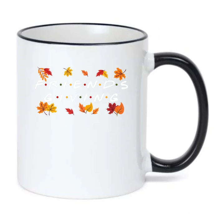 Friendsgiving Fall Autumn Friends & Family Thanksgiving Black Color Changing Mug