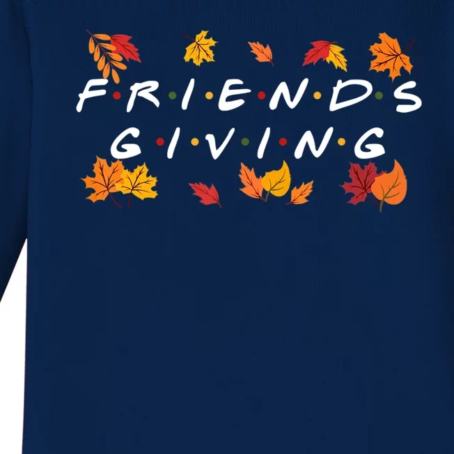 Friendsgiving Fall Autumn Friends & Family Thanksgiving Baby Long Sleeve Bodysuit