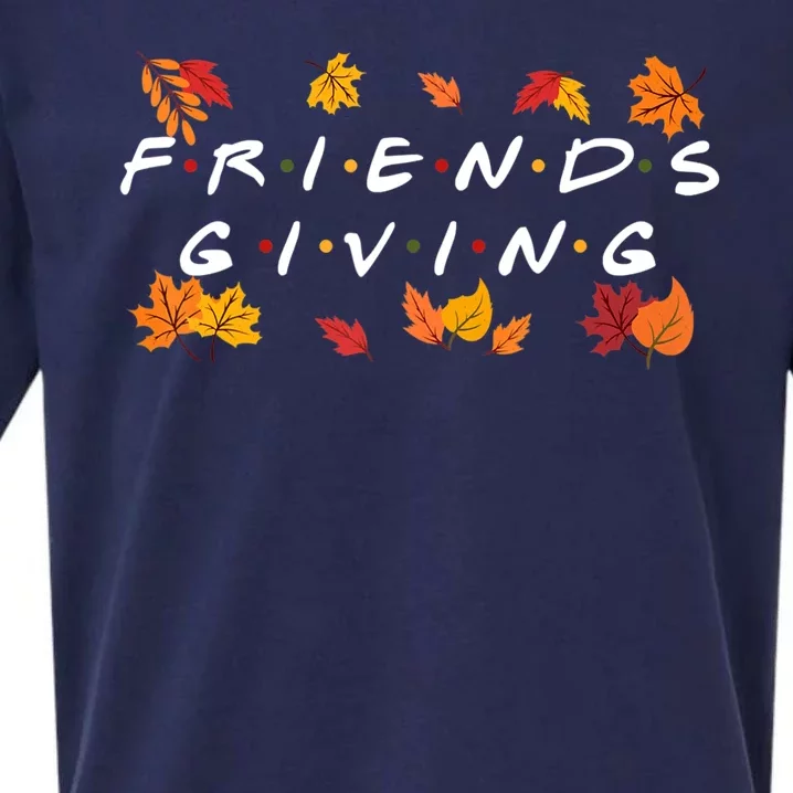 Friendsgiving Fall Autumn Friends & Family Thanksgiving Sueded Cloud Jersey T-Shirt