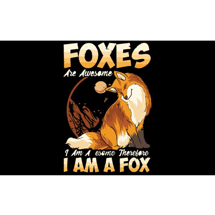 Fox Foxes Are Awesome Cute Fox Bumper Sticker