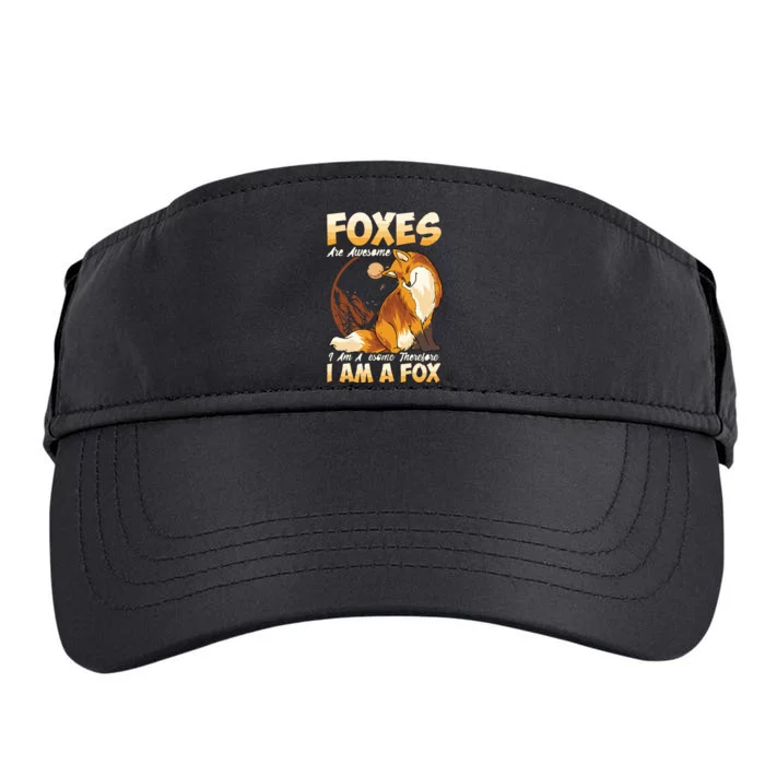 Fox Foxes Are Awesome Cute Fox Adult Drive Performance Visor