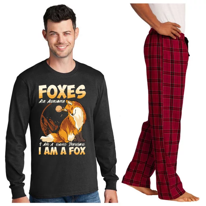 Fox Foxes Are Awesome Cute Fox Long Sleeve Pajama Set