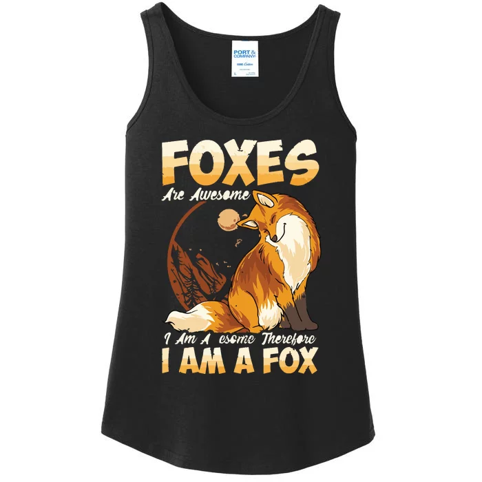 Fox Foxes Are Awesome Cute Fox Ladies Essential Tank