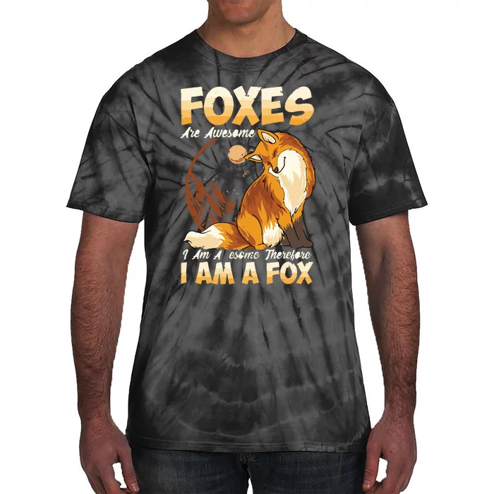 Fox Foxes Are Awesome Cute Fox Tie-Dye T-Shirt