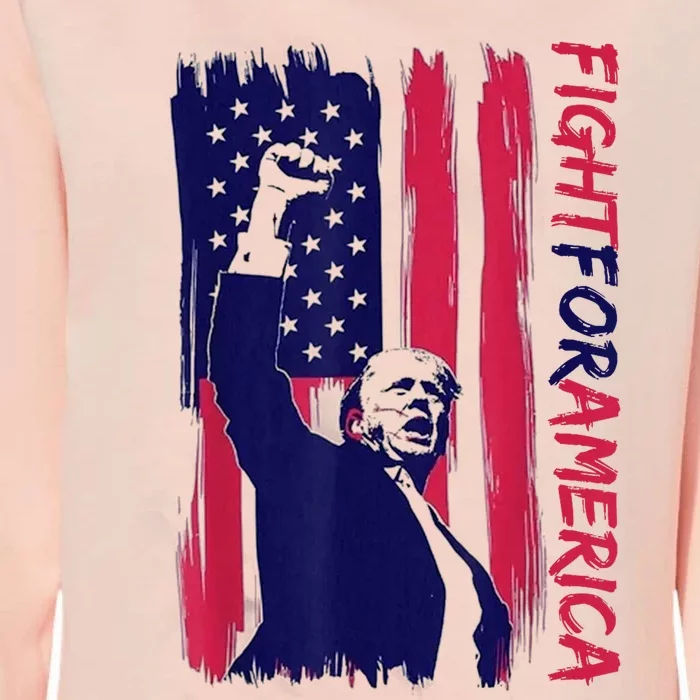 Fight For America Trump 2024 Womens California Wash Sweatshirt