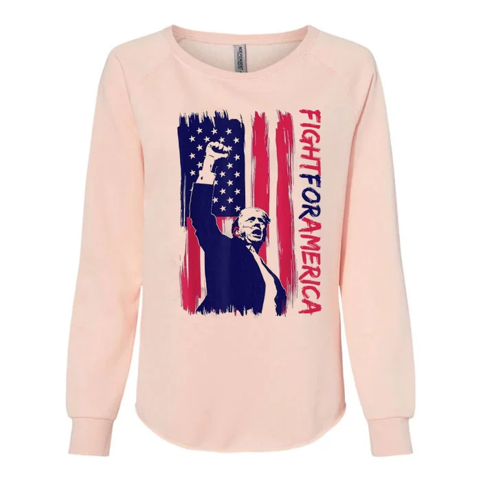 Fight For America Trump 2024 Womens California Wash Sweatshirt